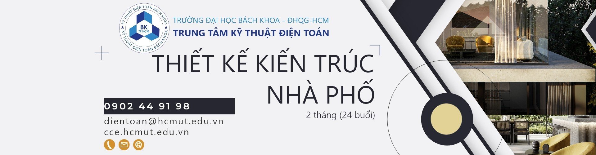 KHÓA THIẾT KẾ KIẾN TRÚC NHÀ PHỐ